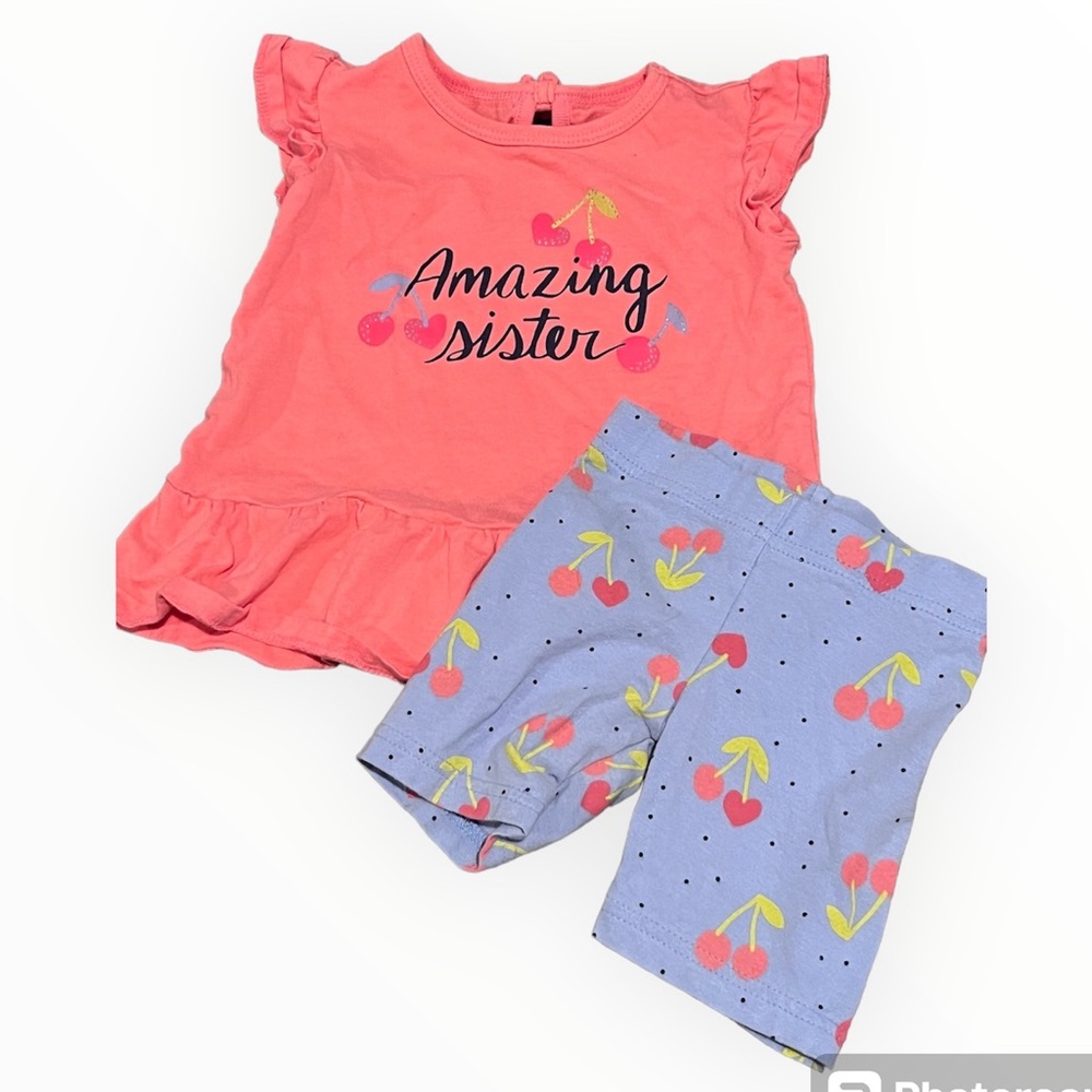 “Amazing Sister” shirt and short set | 2T